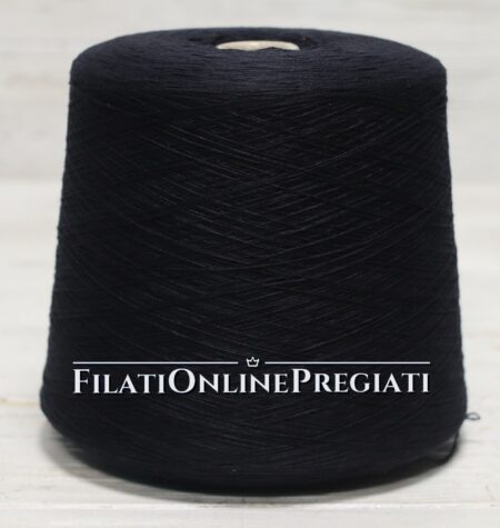 WS122db Filato alta qualità in puro cashmere colore blu scuro 